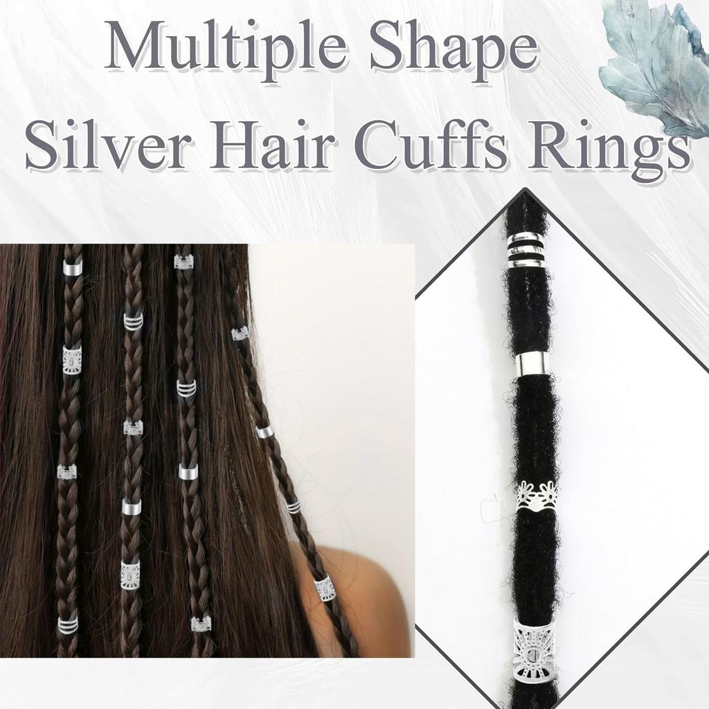 40 pieces, Crown Dirty Braid Hair Rings, Hair extensions, Hairdressing Supplies