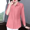 Рубашка с длинным рукавом из чистого хлопка для женщин на весну-лето Новая свободная и приталенная универсальная хлопковая