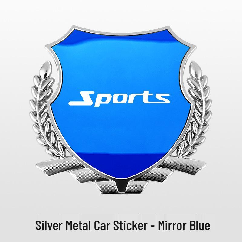 Metal Wheat Ear Side Emblem Sticker for ix35, Mingtu, Shengda, Elantra, Fiesta, Yue Dong, and Yue Na Cars
