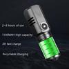 LED Mini Flashlight Type-C Rechargeable Pocket Zoom Flashlight 3 Lighting Modes Suitable for Outdoor Hiking Camping Fishing