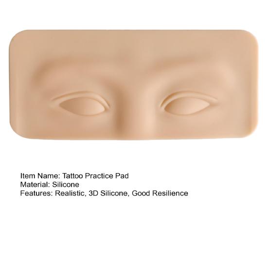 Реалистичный утолщенный, устойчивый, не тускнеющий 3D силиконовый макияж для бровей и глаз, тренировочная поставка для кожи для начинающих