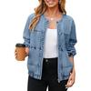 Женский европейский и американский пэчворк джинсовый кардиган - Коллекция Весна/Осень 2025