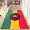 Rasta Colors Vinyl Design Carpet suitable as a non-slip mat for the living room or bedroom sofa