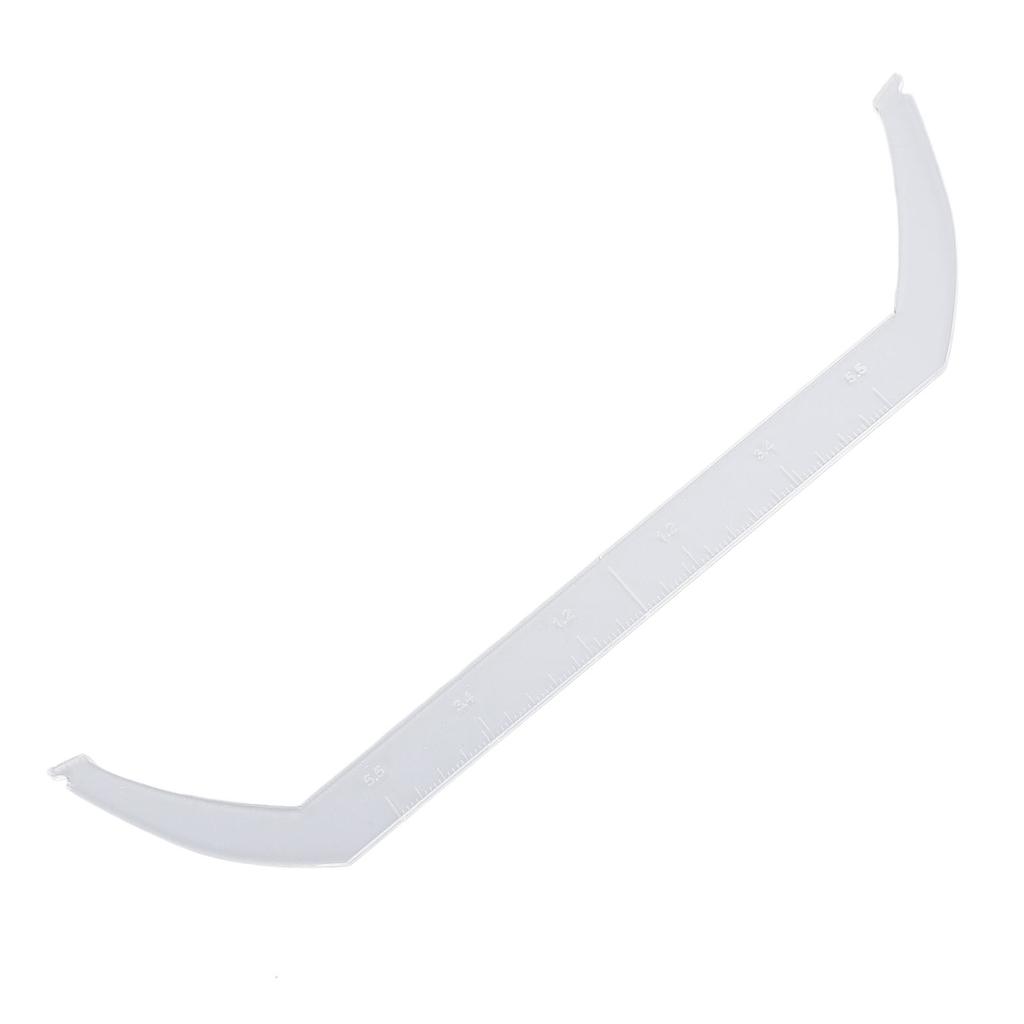 Eyebrow Line Marker Ruler with Scale Bendable Transparent Eyebrow Drawing Marking Ruler