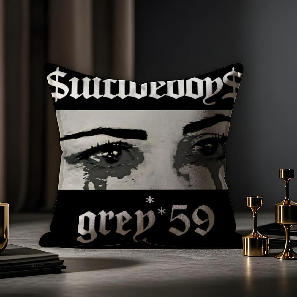 Домашний Декор S-Suicideboys G59 Наволочка от Пылевых Клещей Шелковистая Коротковорсовая Наволочка для Подушки Дивана Невидимая Молния