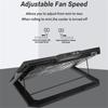S601 Adjustable Height Gaming Laptop Cooling Pad RGB Light Notebook Cooler with Phone Holder