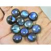 13X13MM Natural Labradorite Blue  Round Cabochon Loose Gemstone 11Pcs Lot C-1029