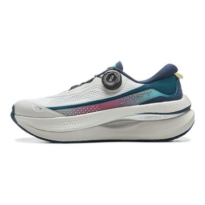 Li Ning Soft Go Max Retro универсальные амортизирующие нескользящие износостойкие дышащие поддерживающие отскок низкие повседневные туфли женские кроссовки AGLU274-1
