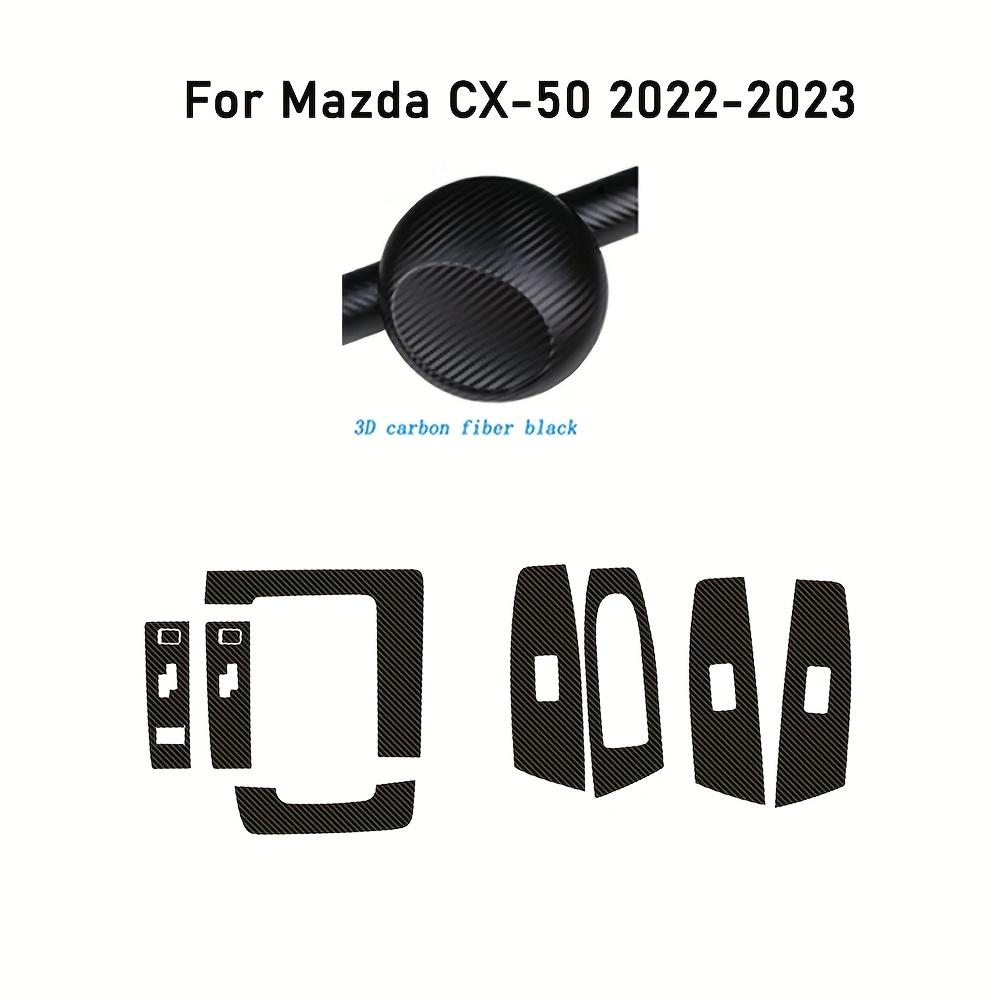 for Mazda CX-50 - Interior Central Control Panel Door Handle 5D Carbon Fiber Stickers Decals Car styling Accessorie
