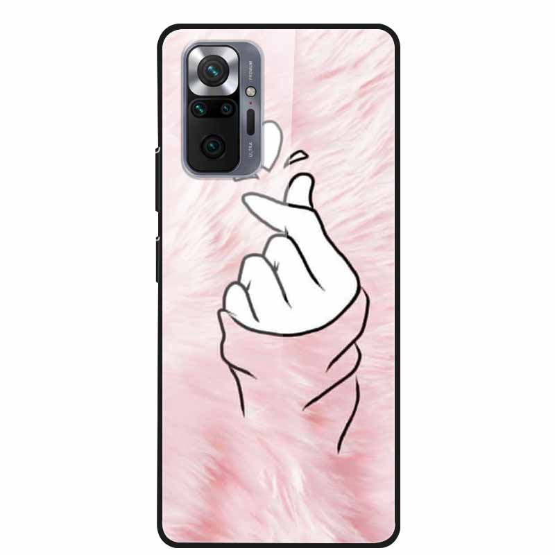 Цветная закаленная стеклянная крышка для чехла Xiaomi Redmi Note 10 Pro, жесткий противоударный Funda для чехлов Redmi Note10 / Note 10Pro, корпус
