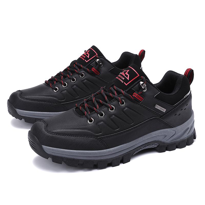 Мужские походные ботинки Водонепроницаемая уличная спортивная обувь Кожаные кроссовки Мужские Большой размер 39-46