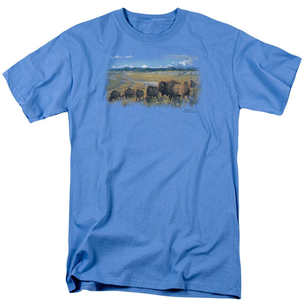 Wild Wings Passing Buffalo Herd T-Shirt Adult Child