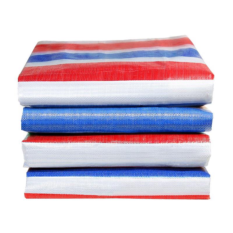 Three-Color Striped Waterproof Renovation Tarp