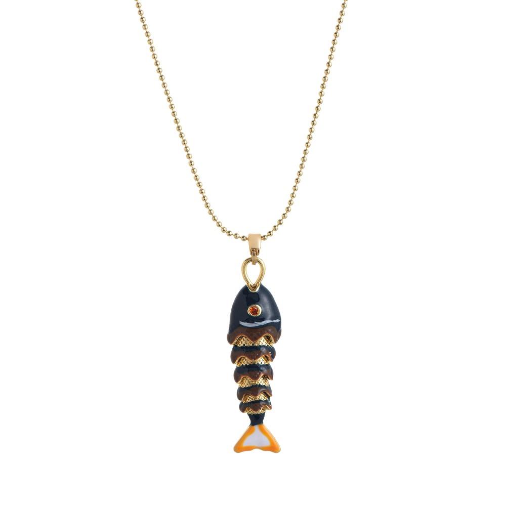 Goldfish Nylon Rope Necklace Ethnic Style Ocean Series Necklace Girls