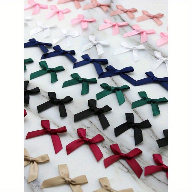 50 Pieces/Bag 4cm Ribbon Bow With Various Colors For Gift Decoration And Making Hairpin Headwear Back To School Valentine Day