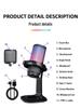 RGB USB игровая микрофонная гарнитура с поп-фильтром для киберспорта и прямых трансляций