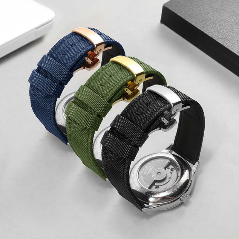 18 мм 20 мм 22 мм Универсальный ремешок из нейлона и холста, водонепроницаемый ремешок для смарт-часов Casio Longines Citizen Tissot Seiko 19 мм 21 мм 23 мм 24 мм