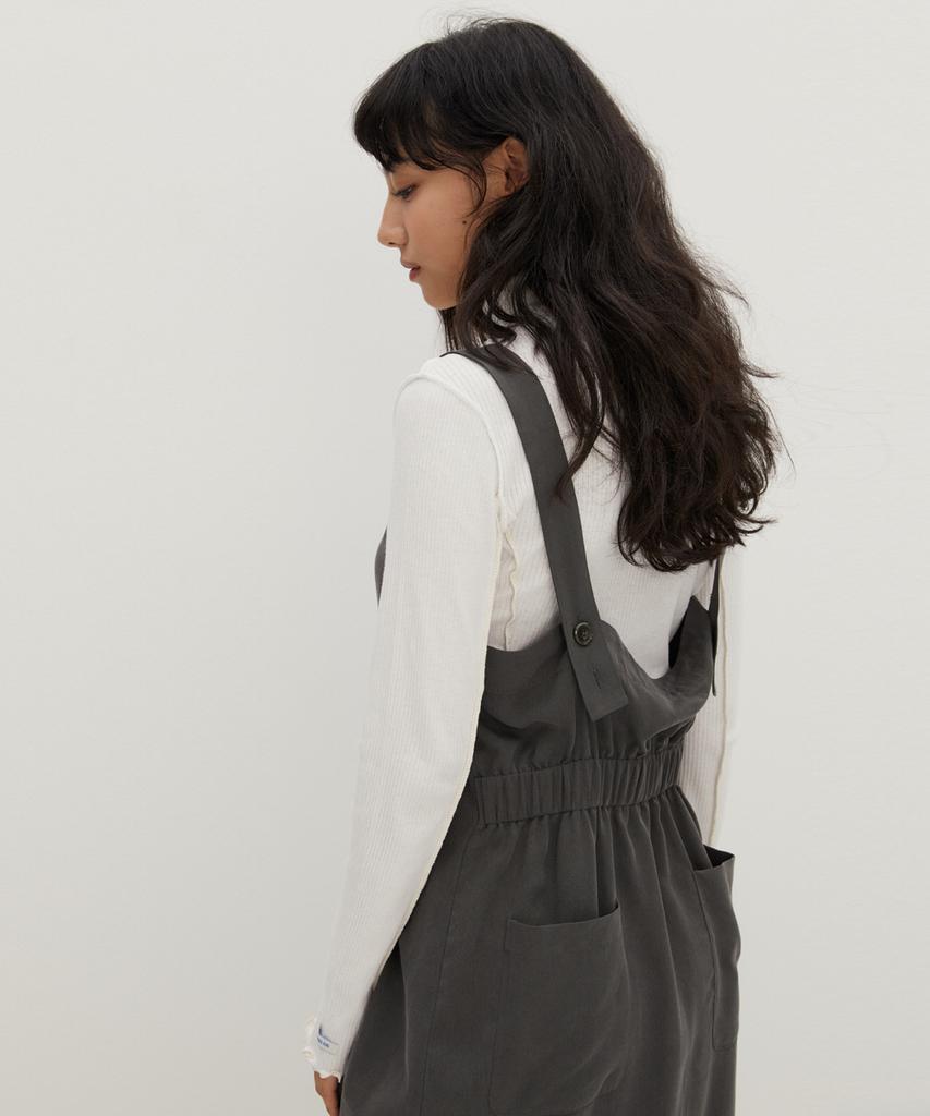 RAVEROUS Charcoal Overalls Dress