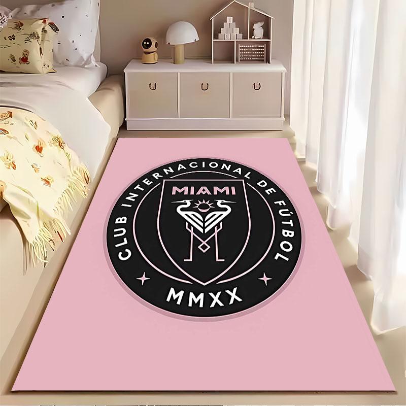 Miami Football Club Logo Carpet suitable as a non-slip mat for the living room or bedroom sofa