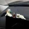 Cute Car Interior Decoration Ornaments Mini Cat Action Figure Auto Dashboard Rearview Mirror Decor Car Accessories