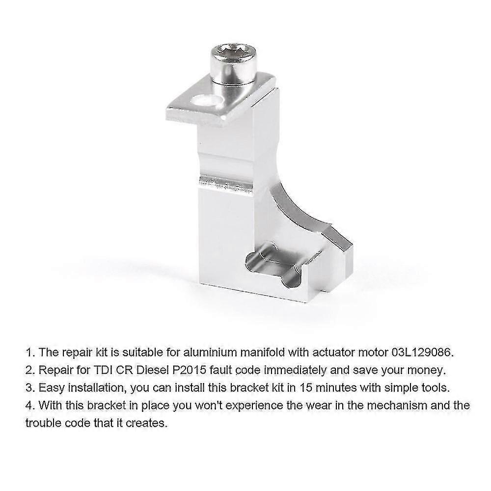 P2015 Repair Bracket Kit Intake Manifold for Seat 2.0 TDI Intake Manifold 03L129711E less
