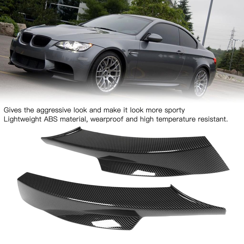 Front Bumper Lips Bumper Corner Spoiler Splitters Lower Bumper  or for E90 M Sport LCI Sedan 2009‑2012