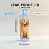 1PC Golden Retriever Dog Bust Print 750ml Color Plastic Sports Water Bottle Leakproof Flip Straw Lid For Sports Office Home Use