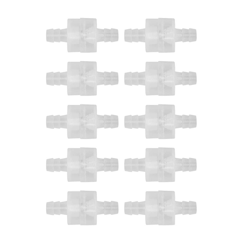 10 шт. Односторонний обратный клапан Полупрозрачный Водозапорный Шланговый Обратный клапан с Пружиной для Химической Промышленности