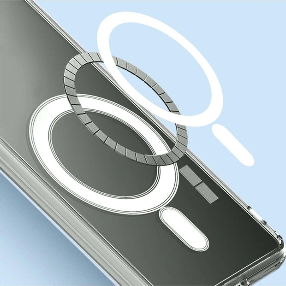 Чехол из ТПУ для Magsafe Samsung Galaxy S24 Ultra 5G S 24 Plus S24 + кристально чистый магнитный противоударный чехол с беспроводной зарядкой