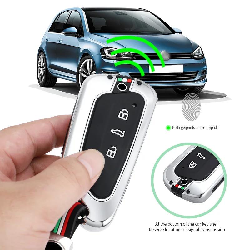 VW GTI GOLF 2026 Hot For VW VOLKSWAGEN Metal Car Key Case Cover for Volkswagen VW GTD Magotan Golf 8 MK8 ID.3 ID.4 ID.6 Car Key 