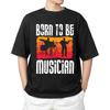 Футболка Born to Be a Musician Мужская Женская Топы Футболки | Подарок для Любителя Музыки | Смешная Рождественская Футболка