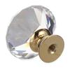 Мебельный компонент Ручка-скоба для ящика Diamond Ручки для шкафа Дверные ручки Ручки из хрустального стекла