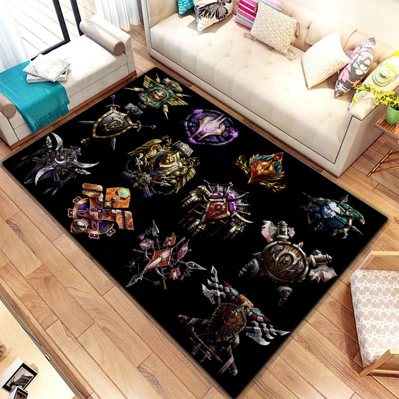 Игровой ковер World of Warcraft для гостиной, коврики для кемпинга, странные вещи, коврик для пикника, противоскользящий коврик для киберспорта, коврик для йоги, подарок для фанатов