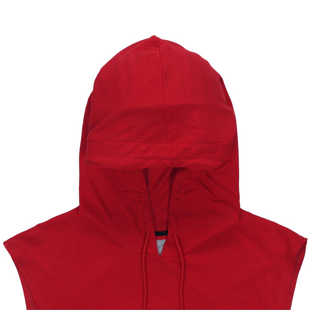 Jordan Мужская майка Air Dri-Fit с капюшоном и принтом букв, спортивная красная CW0373-687