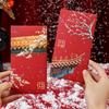Snow Scene 2025 Lucky Money Bag Solid Red Packet Creative Forbidden City Red Envelope  Wedding
