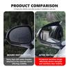 JYPK6 2Pcs Car Carbon Fiber Rearview Mirror Rain Eyebrow Stickers For BMW M Sport M2 M3 M4 M5 M6 E46 E90 E60 F10 F20 E87 X3 X6