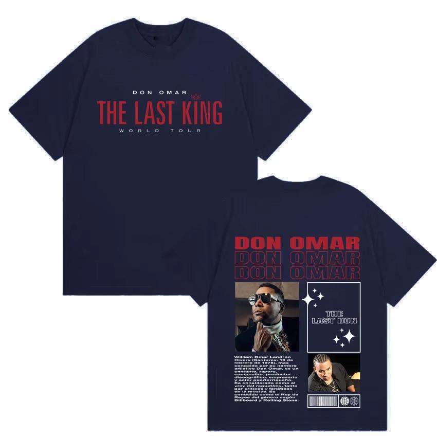 Hot Sale Rapper Don Omar Album Print T-shirts Men Women Fashion Streetwear Tshirts Short-sleeved Loose Casual Clothing
