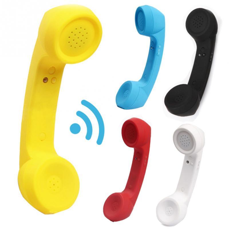 Wireless Bluetooth-compatible Retro Receiver Anti-radiation Telephone Handset External Microphone