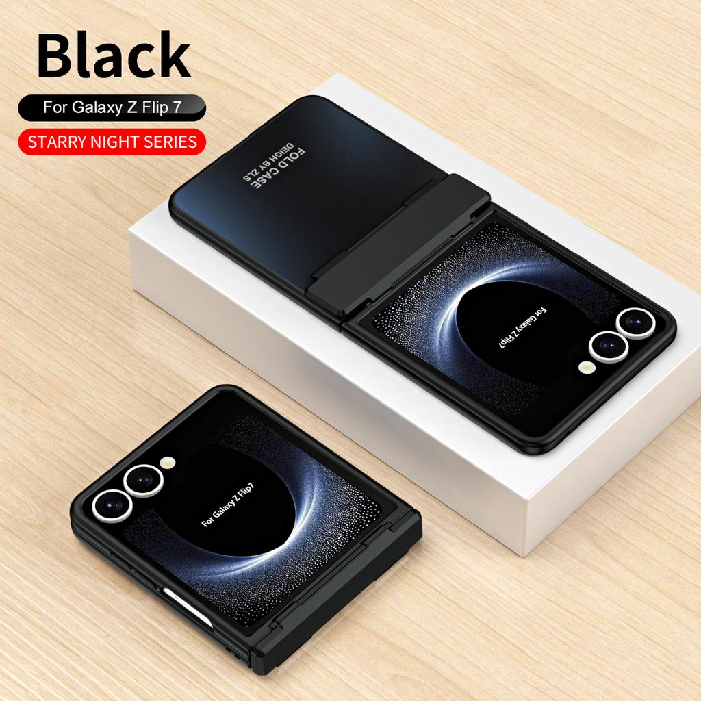 Для Samsung Galaxy Z Flip 7 Серия Star Покрытие PC Противоударный Противоотпечатки Пальцев Противоскользящий Чехол для Телефона