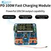 Модуль зарядного устройства для литиевых аккумуляторов 4S PD 100 Вт Двунаправленная быстрая зарядка 20 В 5 А Высокомощная плата защиты аккумулятора Buck-Boost