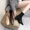 British Style Martin Skinny Short Boots Spring And Autumn New High Heel Socks Boots Single Boots Thick Heel Women 'S Shoes
