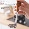 Non-Stick Mud Press Masher Wooden Handle Handheld Garlic Presser Manual Potato Masher  Kitchen Tool
