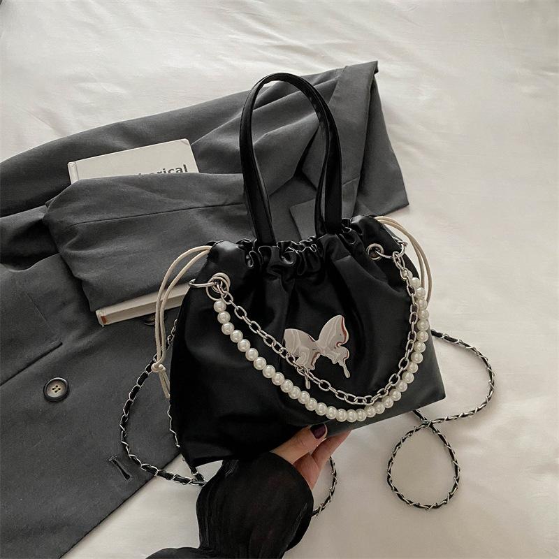 Сумка-ведро через плечо, простой и модный рюкзак большой вместимости для женщин на лето, новая модная повседневная сумка