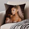 actress AAriana Grande Cushion Cover Pillowcase Antidustmite Invisible Zipper Short Plush Sofa Cushion