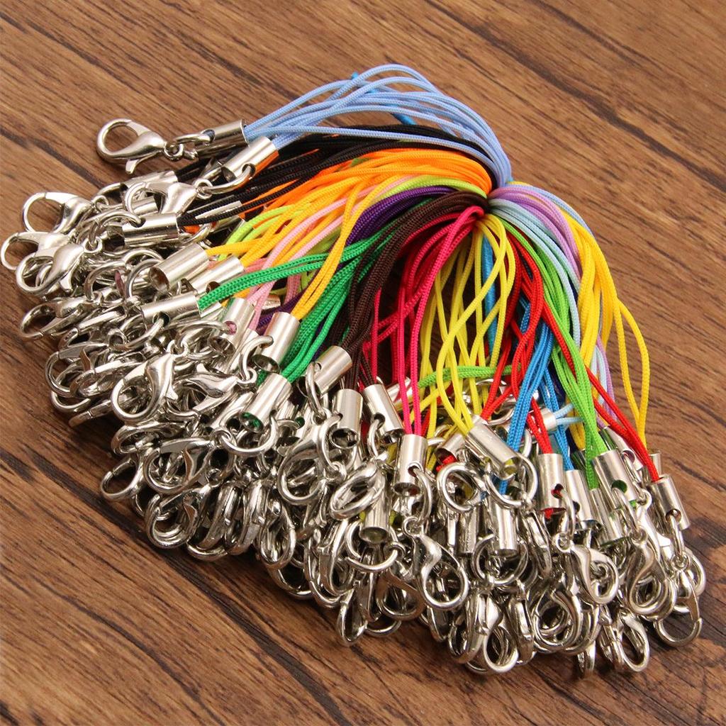 20-Color DIY Jewelry Lobster Clasp Strap - 67mm Mobile Phone/Pendant Rope Accessory