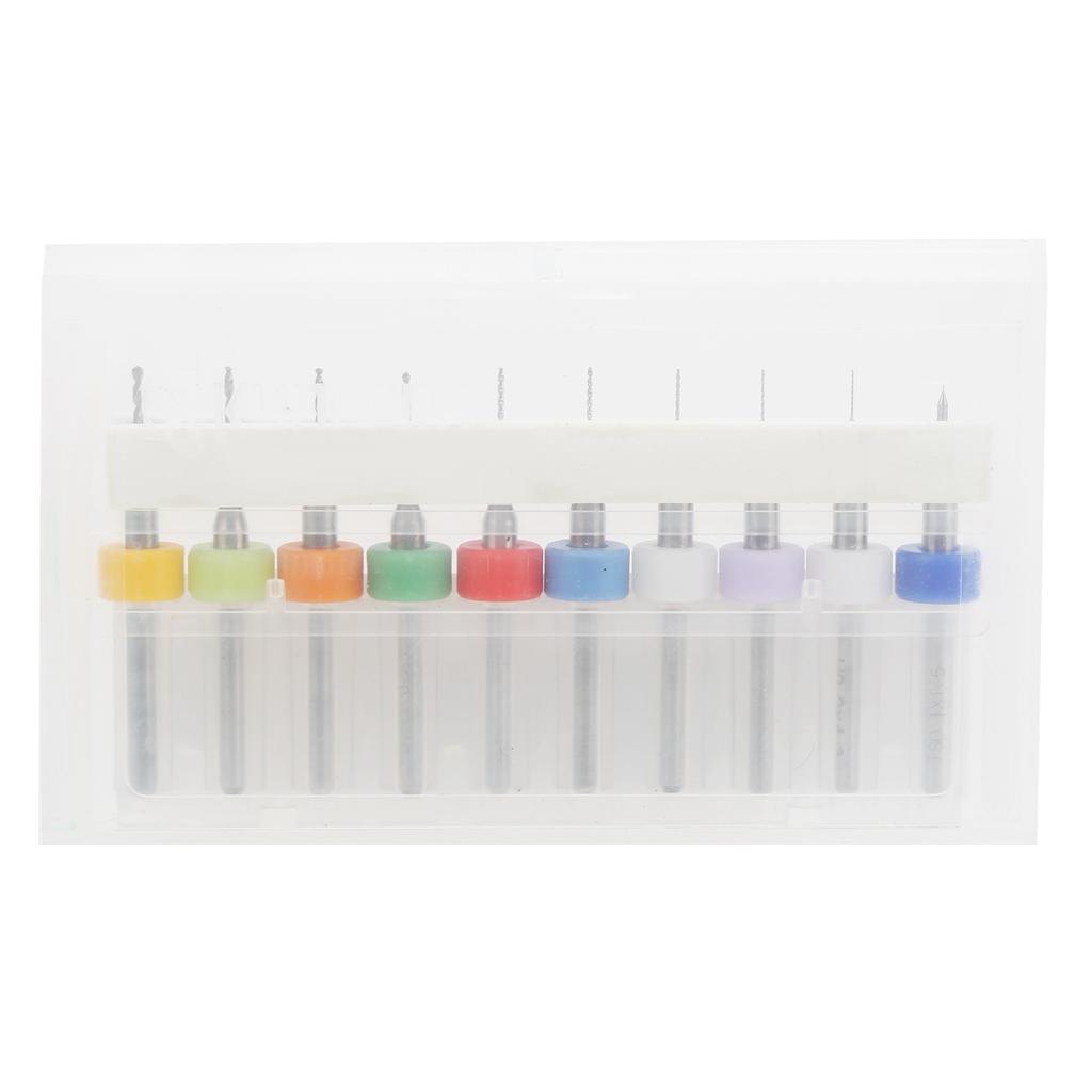 10pcs Hard Alloy Micro Drill Bits Circuit Board Rotary Tool UltraThin Drilling Chuck Pin