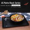 Qianxing A5 Matte Black Melamine Serving Tray