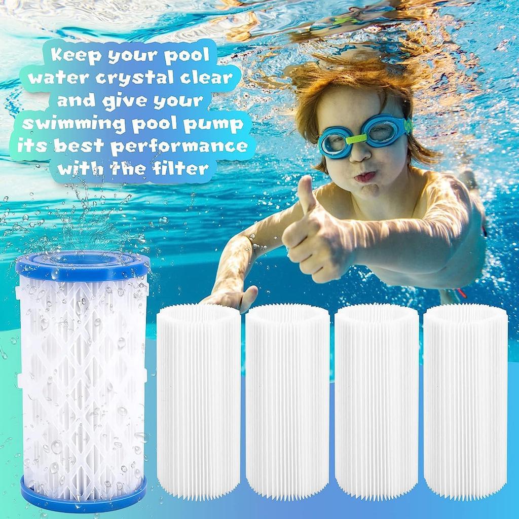 Pool Filter Cartridge Pool Filter Replacement Parts Plastic Material Swimming Pools Filter for Intex Type A/C Series