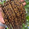 Круглые бусины из камня тигровый глаз под прямым углом 3x6 мм для аксессуаров для изготовления ювелирных изделий своими руками