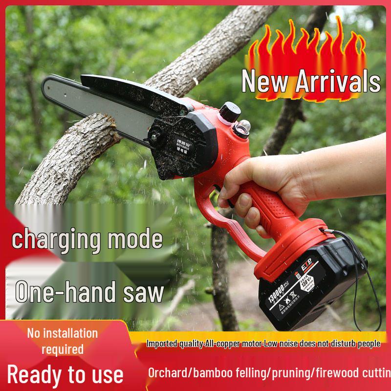 High-Power Lithium Electric Saw for Easy Pruning - Multi-Functional Tree Saw for Middle-Aged and Elderly Users